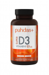 Puhdas+ Vahva D3-vitamiin 125 g, 120 kapsli (944)