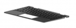HP TOP COVER PLG W KB PLG BL UK M15291-031, Keyboard, UK