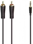 Hama Kaabel 2xRCA/3,5 mm 1,5 m must