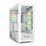 Sharkoon Rebel C60 RGB ATX 2xGlas valge