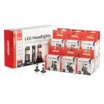 Amio LED-esituled Hybrid-seeria H1 H3 H4 H7 HB3 HB4 6000K Canbus 16 kompletti -04120