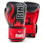 Ring Sport Poksikindad Ring Fire (RR-15) 6 oz, must/punane
