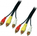 MicroConnect 3XRCA - 3XRCA 10m M-M Gold