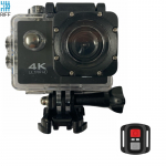 Riff SPK-1 Ultra HD 4K 16Mpix Wi-Fi Sport Camera with 2'' LCD Remote AND amp; 8x Fixation Set Black