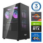 INTOP AQUA Ryzen 7 7700X 16GB DDR5 1TB SSD M.2 NVME RTX5060Ti 16GB ilma OS-ita