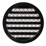 GRILLE ALUMINIUM ALLOY 125MM BLACK