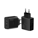 Riff 160W QC5.0 Super Fast charger with USB port / x2 PD USB-C ports Black