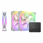 NZXT 120mm F-seeria FS-seeria RGB DUO ventilaator, kolmekordne valge (RF-D12TF-W1) (RFD12TFW1)