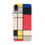 MAN AND WOOD SmartPhone case iPhone XR mondrian wood white