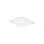 Lanview Self-adhesive Zip Tie Mounts, 25mm x 25mm, 50pcs, White