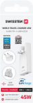 Swissten Reisilaadija GaN USB-C / USB 45W (USA/EL/UK)