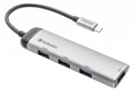 Verbatim USB-C mittejuurdluskeskus 4-pordne USB 3.2 GEN 1 tp A
