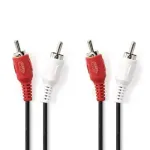 Nedis Stereo audokaabel 2x RCA male - 2x RCA male 5,0 m must