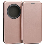 Beline Raamat Magnetiline mbris Honor Magic7 Pro jaoks roosa-kuldne