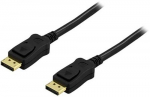 Deltaco DP-1010 DisplayPort kaabel 1 m must