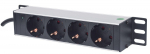 Intellinet 10"" 1U Rackmount 4-Output Power Distribution Unit (PDU)