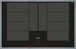 SIEMENS EX845LYC1E hob Black, Stainless steel Built-ine Zone induction hob 4 zone(s)