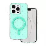 TFO Bubble Dots Mag -kinnitusiga mbris iPhone 15 Pro 6,1" jaoks, roheline