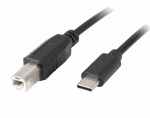 LANBERG Kaabel USB-C(M)-USB-B(M) 1,8 m must