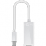 Goobay Mini DisplayPort/HDMI adapter kaabel 1.1 | 51729 | Valge | Mini DisplayPort mees | HDMI emane (tp A)