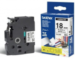 Brother Tape Black On White 18mm