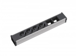 Bachmann CONI 4xSchuko AND 2xEmpty Power strip - ALU -