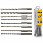 DeWalt 8-paari 2x 6,7,8,10x160mm sds+