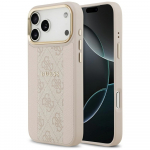 GUESS Etui 4G Stripe MagSafe iPhone'ile 17 Pro Max roosa