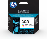 HP 303 tindikassett kolmevrviline (T6N01AE # UUS)