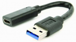 AmberIn USB-A to USB-C adapter, 0,1 m