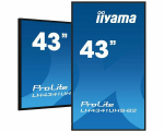 iiyama 43"" 3840x2160, 4K UHD IPS panel, 1% Haze, Landscape and