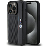 BMW BMHCP15L23PUPVK iPhone 15 Pro 6.1" tarna/must kvakaaneline perforeeritud tricolor line