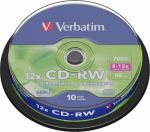 Verbatim CD-RW 700MB 8-12x Tordikarp 10