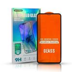 Timy Originaal Tislaas / Tiskleepimine koos raamiga tempereeritud klaas Apple iPhone 13 Pro Max Must
