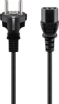 Goobay tp F, CEE 7/7 C13 toitesjuhe, 3 m, must (DEL-110M)