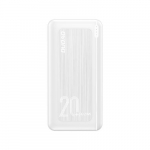 Dudao powerbank 20000 mAh Power Delivery 20 W Kiire Laadimine 3.0 2x USB / USB Type C valge (K12PQ + valge) Polmeer
