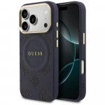 GUESS Etui Peony Hot Stamp MagSafe sinine iPhone'ile 17 Pro