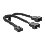 InLine PWM jahutusventilaatori Y-kaabel, 4-pin. 1M/2F, 0,15m