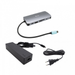 i-tec USB-C metalliklassi nano dokkingijaam HDMI VGA LAN Audio krvetaja kart Power Delivery 100 W + universaalne laadur 100W