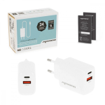 Movano GaN 30W USB-C PD + USB-A laadija (Valge)