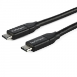 StarTech.com USB-C to USB-C kabeliga 5A PD - M/M - 1 m (3 ft) - USB 2.0 - USB-IF sertifitseeritud