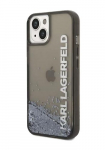 Karl Lagerfeld Kvakate Lbipaistev vedel glitter must, iPhone 14 Plus jaoks, KLHCP14MLCKVK, KLHCP14MLCKVK