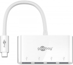 Goobay 66274 slearvuti dokk/portreplitseerija Juhtmega USB 3.2 Gen 1 (3.1 Gen 1) Type-C Valge
