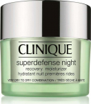 Clinique Superdefense Night Recovery Moisturizer 1/2 Very Dry To Dry C