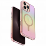 uniq Kott Iridescia iPhone 16 Pro Max Magclick Charging roosa prisma jaoks