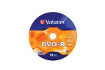 Verbatim DVD-R 16x 4,7 GB 10P SP Matt hbevrviline mbris 43729