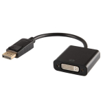 Savio CL-91 DisplayPort to DVI Video Adapter / 24 pin (F) / 10.8 Gbps / 1080p