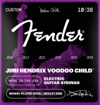 Fender Hendrix Voodoo Child kitarakielled, nikkeldud teras, Bullet-p .010-.038 (073-3250-609)