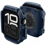 Etui Spigen Spigeni kaitsembrise Rugged Armor V2 Apple Watch 10/11 42mm jaoks, tumesinine
