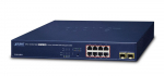 Planet IPv4/IPv6, 8-Port Managed 802.3at POE+ Gigabit Ethernet